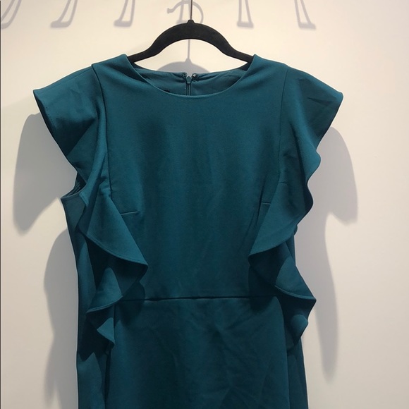 Turquoise Donna Karan dress size 6 - Picture 2 of 3